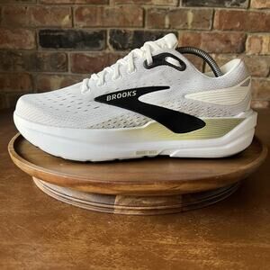 Brooks Mens Ghost Max 3 White Black Road Running Shoes Sneakers Size 9.5 2E